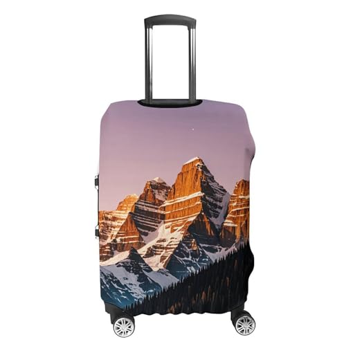 Rocky Mountains Luggage Cover Elastic Suitcase Protector Case Anti-Scratch Washable Baggage Covers Protector For Traveling, Aircraft Consignment L4