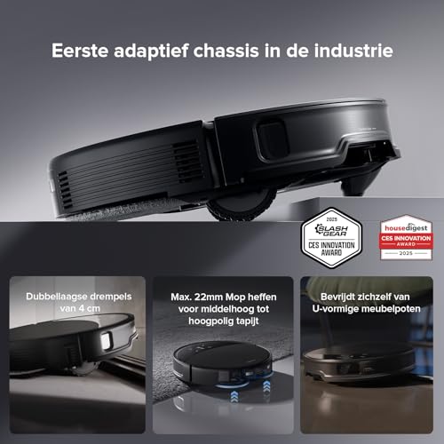 roborock Saros 10R robotstofzuiger met dweilfunctie en afneembare dweil, 7,98 cm ultraslank ontwerp, StarSight System 2.0, Zero-Tangle System - Afbeelding 4