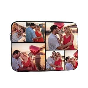 Benutzerdefinierte Laptop-Hülle Schutzhülle mit Ihrem Logo Fototext, personalisierte Tasche Cover für 10/12/13/15/17 Zoll Laptops, einseitiger Druck, ideal für Büro, Reisen, Schule