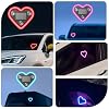 Solar Powered Car LED Ambient Light - Heart Shaped Neon Accent for Rear & Side Windows, 5 Modes, Romantic Gift for Christmas, Valentine's Day, Anniversary, Date Night (Pink Purple)