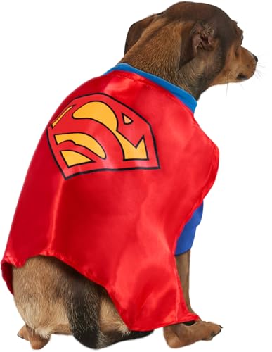 Offizielles Rubie’s DC Comic Superman Kostüm für Hunde, Superhelden-Geschenk, große Hundegröße XXL Mehrfarbig Halloween