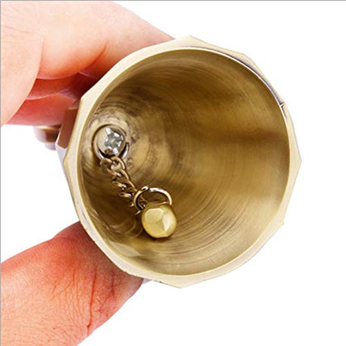 Bronze Bells Silver Hand Bell For Wedding Ringing Loud Reception Dinner Hotel Classroom For Adults Seniors Kid Counter Hall Table Loud Bells #TOP7