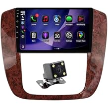 for GMC Yukon Chevy Tahoe Suburban Silverado 2007-2012 Radio Upgrade with Carplay & Android Auto 8-Core 4G RAM + 64G ROMCar Stereo 9-Inches QLED Touch Screen Head Unit with GPS Navigation