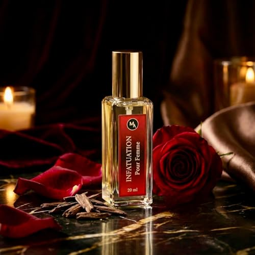 Image of MYSTIC AURA Infatuation Pour Femme | Eau de Parfum for Women | 20 ml | Floral Musky Fragrance | Long-Lasting Luxury Perfume | Vegan & IFRA Compliant