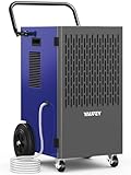 Yaufey 155 Pints Commercial Dehumidifier with Pump, for Basement up to 8000 Sq. Ft, Large Capacity Industrial Dehumidifier for Large Room with Intelligent Humidity Control