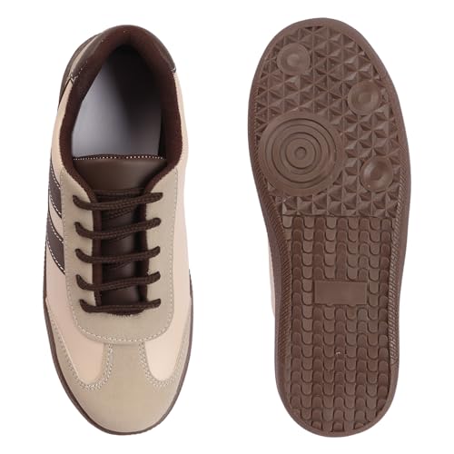 Image of PrasKing Women's Sneakers | Cushioned Non-Slip Grip Sole| Trendy & Stylish Modern Sneakers | Everyday Wear for Walking, College & Outings