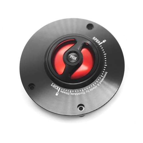 Keyless Tankdeckel für Honda CB400 Super Four CB500 CB600F CB900F Hornet CBF500 CBF600 CBF1000 Motorrad Gasabdeckung Schnellspanner Ersatz (rot)