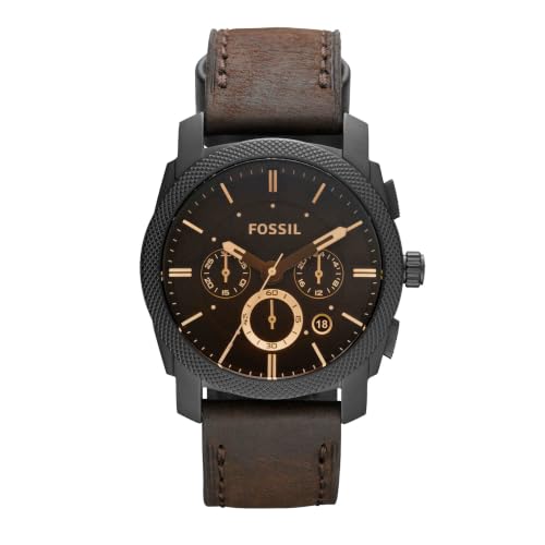 Fossil Blue Watch for Men, GMT Movement with Stainless Steel Or Leather Strap...