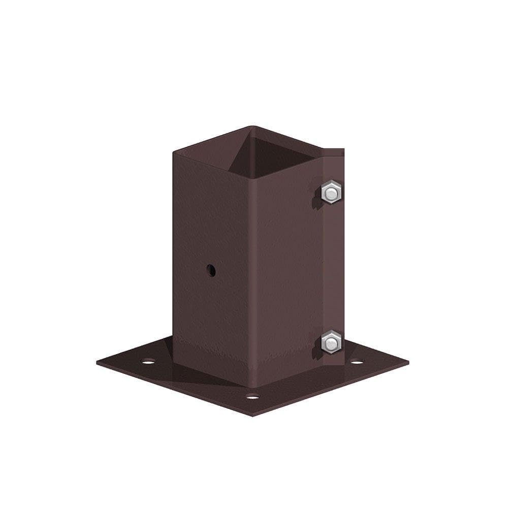 Fencemate Brown Swift Clamp Bolt Down Post Support - 150Mm X 150Mm - Epoxy