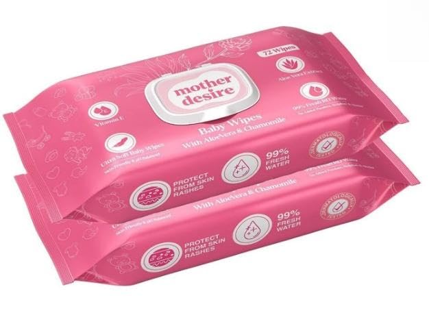 Mother Desire Ultra Soft Baby Wipes with Aloe Vera, Chamomile-144 Wipes (PACK OF 2) JPM-image-27