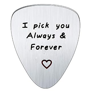 Bespmosp I Pick You toujours et Forever médiator de guitare musical Cadeau anniversaire Cadeau Saint Valentin - Les Beatles, Paul McCartney, John Lennon, RIngo Starr, George Harrison