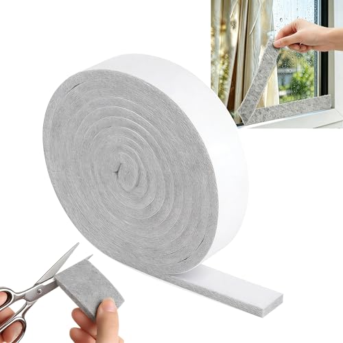 Filzband Selbstklebend 6m x 2cm x 0 4cm Grau Filzstreifen Selbstklebend