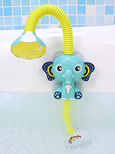BETTINA Cute Elephant Bath Toy - Electric Automatic Water Pump with Hand Shower Sprinkler-Bath Toys Bathtub Toys for Toddlers Babies Kids 3 4 5 Year Old Girls Boys Gifts - Thumbnail 7