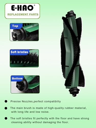 Image of Replacement Parts for iRobot Roomba Essential Q, Y Series, Accessories Kit for 104, 105, Q0120, Q0110, Y0140, Y0110, Y0112, Essential Vac 2 (2 Brushes, 8 Filters, 8 Edge Sweeping Brushes)