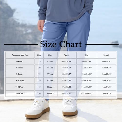 Boys Cargo Pants Casual Elastic Wasit Pull On Trouser Soft Comfy Lightweight Lounge School Pants for Boys 3-14 Years3