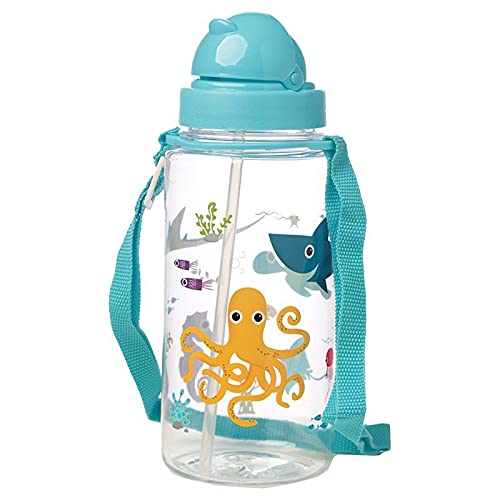 Buy Children Water Bottles Sipper Bottles with Flip Straw Leak Proof
