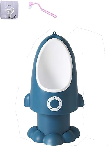 Tonainおまる 便器トイレトレーニング 小便器 自立式取り付け簡単 男の子用 取り外し可能 (ブルー ?色的)
