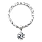 Klassifizierung: Armband DIYthinker Damen Winter-Ölgemälde Kunst Stillleben Blume Sliver Armband Laufende hängende Schmuckkette