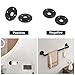 BathAce Industrial Pipe Floor Flange, Heavy Duty Malleable Iron Pipe Fittings, Wall Mounted Vintage DIY Threaded Flange for Decoration Steampunk Furniture Vintage Project, Black(2 Pack, DN20-3/4 Inch)