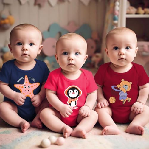 Image of Toddylon Baby Romper New Born Clothes Dress Night Suit Bodysuit Cotton Boys & Girls Gift Half Sleeve Body suit Onesies for Newborn Unisex Summer Rompers