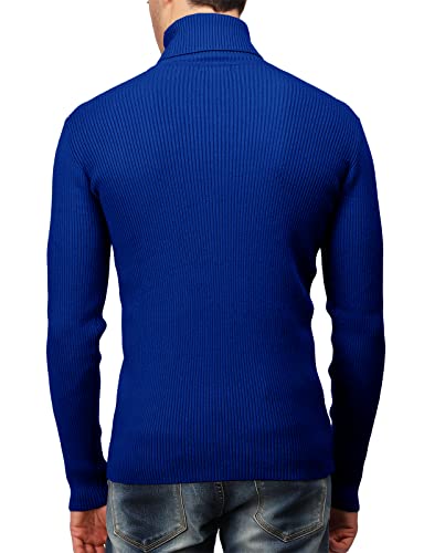 H2H Mens Slim Fit Turtleneck Pullover Sweaters Basic Tops Knitted Thermal3