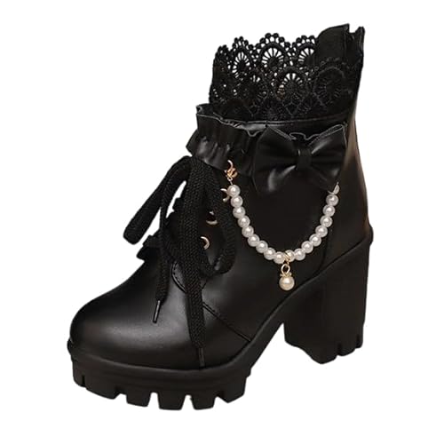 [XICREX] �V���[�g�u�[�c ���f�B�[�X �҂ݏグ �u�[�c �V���[�g �����₷�� ���q�[�� ���r 24.0 cm �C �`�����L�[�q�[�� ���[�X ���{���t�� �����₷�� ���� 9cm �n�C�q�[�� �u���b�N �H�~ ���[�X�A�b�v