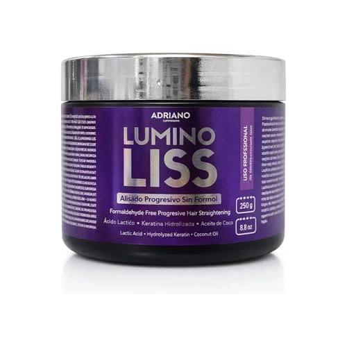Lumino Alisado Progresivo Sin Formol - Adriano Cosmticos 250g - 8.8 Oz