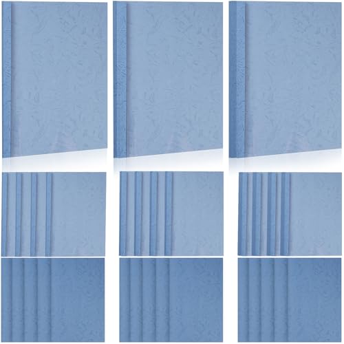 Carpetas térmicas A4 de PVC – 15 hojas con tapa, 3 mm (16-25), 6 mm (36-50), 8 mm (51-70) – Azul