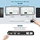 Dual Monitor KVM Switch 4K@60Hz 2 Port Extended Display, Dual Monitor KVM Switch 2 in 2 Out mit Audio Mikrofon Ausgang und 3 USB 2.0 Hub, 2 HDMI Monitore 2 Computer Dual Monitor Switch