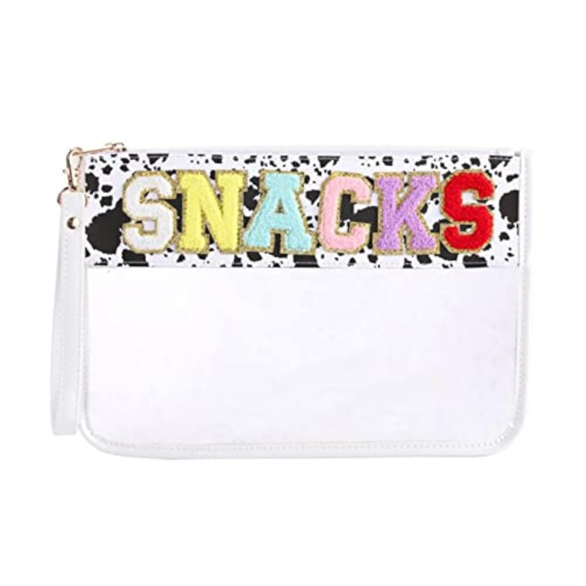 Transparent Cosmetic Bag Bath Toiletry Wash Bag, Black Spots