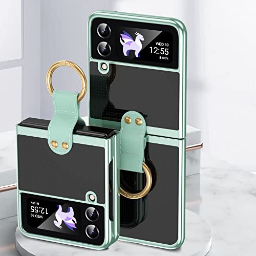 Coque Samsung Z Flip 4 transparente et rigide aux finitions galvanisées
