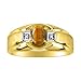 Imagen de Diamond & Anillo de ojo de tigre 14 K amarillo o 14 K oro blanco