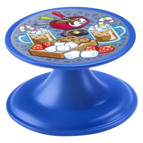 Replacement Part for Fisher-Price Little People Playset - HMK85 ~ Blue Round Table with Holiday Treats Print ~ Inspired by Barbie Doll ~ Works Great with Any Little-People Playset