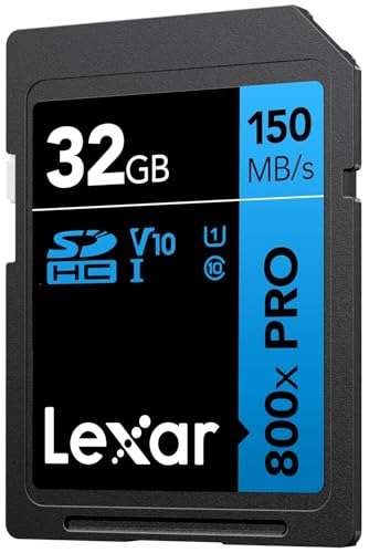 Lexar Professional 800X PRO SDXC UHS-I Carte SD Capacité 32 Go