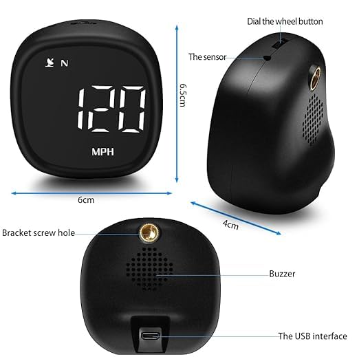 OBEST HUD Auto Head Up Display - GPS, Tachimetro Digitale, Allarme Velocità, Con Ventosa - Foto 9