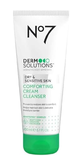 No7 Derm Solutions Comforting Cream Cleanser Suitable for Dry & Sensitive Skin 200ml