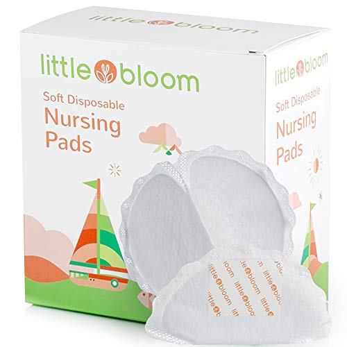 Almohadillas de Lactancia Pack 30 - Littlebloom Almohadillas de Lactancia Desechables con Absorbencia Súper Suave Micro-Fibra de Nido de Abeja para una Protección Continua