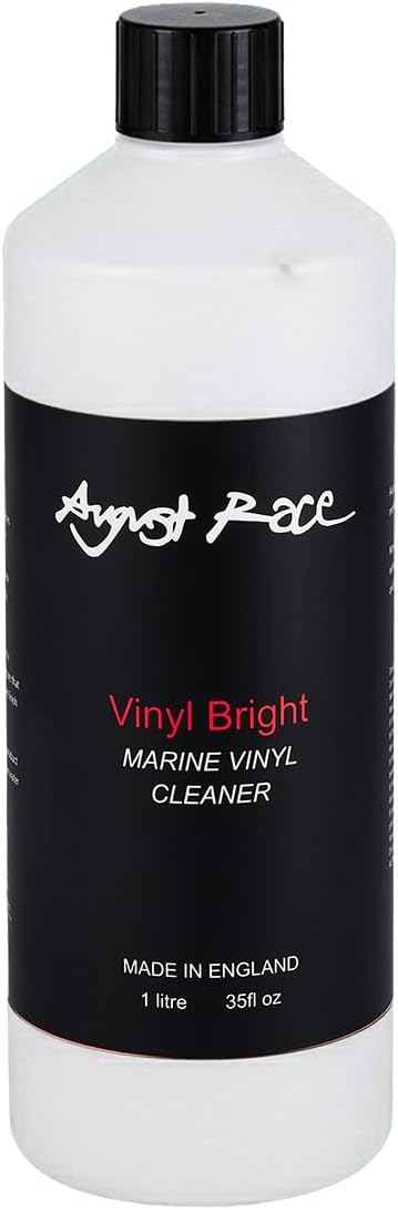 August Race Boat Vinyl Cleaner and Protectant - Vinyl Bright | Professional Boat Upholstery Cleaner for Marine Vinyl Seats & Surfaces