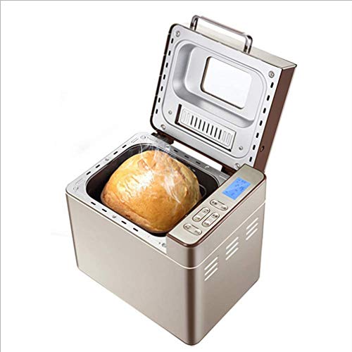 Brotbackautomat Brotbackmaschine Backmeister mit 25 Backprogramme aus Edelstahl für 500g-1000g Brotgewicht 3 Krustenfarbe 13-stündiger