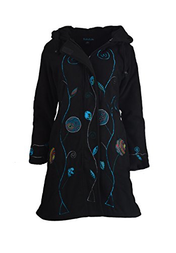 TATTOPANI Trench Coat Donna Manica Lunga in con