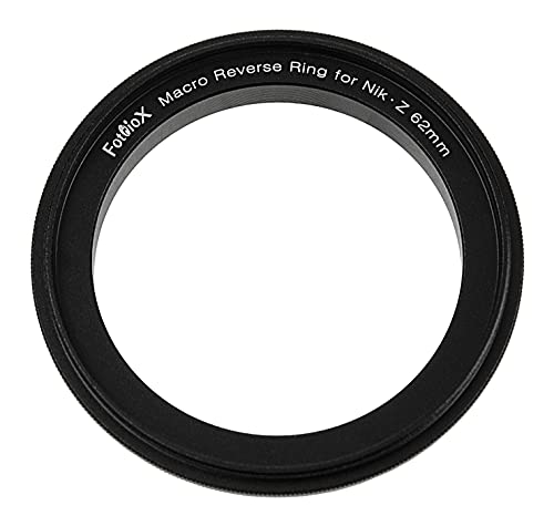 Macro Reverse Ring 62mm Compatible with Nikon Z - Camera Mount to 62mm Filter Thread Adapter for Nikon Z-Mount Cameras