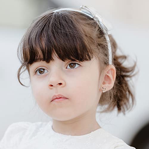 Earrings for Girls Kids, 925 Sterling Silver Post Hypoallergenic Girls Earrings CZ Letter Earrings for Girls Teen Girls Initial Earrings for Girls Teen Girls Kids Toddler Christmas Gifts2