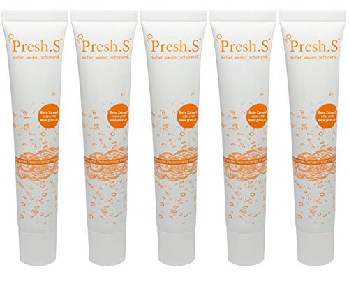 5 x Presh.S Zahnschienenreiniger, Zahnspangenreiniger, biologisch, allergiefrei, vegan Cover