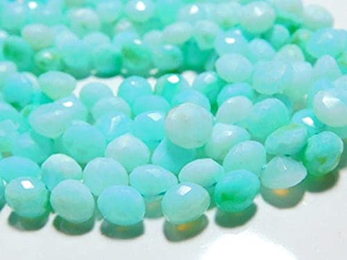 Opale bleue du Pérou facettée LKBEADS de 7mm, fil de pierres véritables pour cadeau de joaillerie