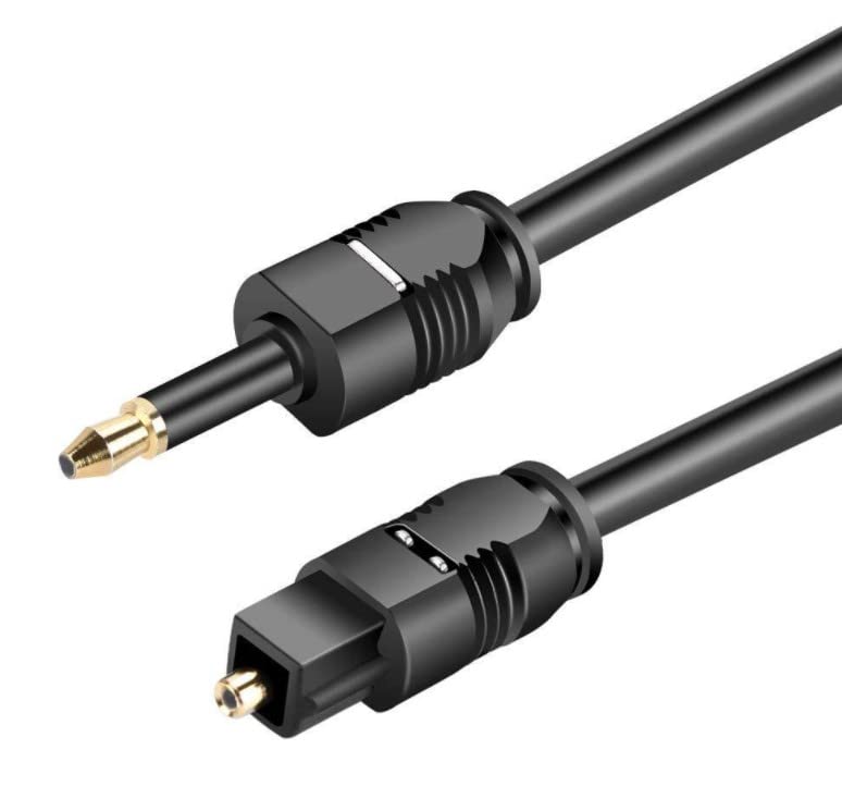 TECH DISCOUNT Câble Audio à Fibre Optique Compatible avec Smartphone, Tablette, Ordinateur Portable, Sonorisation, Adaptateur Audio Numérique à Fibre...