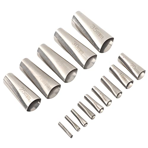 Versatile Caulking Finisher Kit - 14-Piece Set with 45 Degree Stainless Steel Nozzles - Ideal for Kitchen, Bathroom, and Window Caulk Finishing