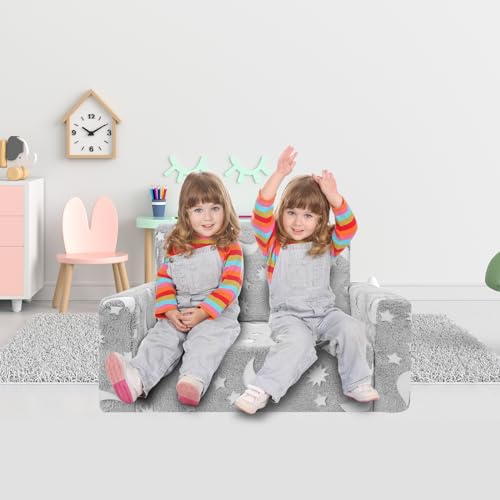 Canapé pour enfant phosphorescent et convertible en chaise longue XL - 3