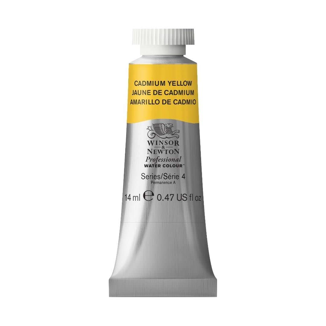 Winsor & Newton Professional Water Colour 14 ML - Cadmium Yellow (108) - Finely Pigmented, Vibrant, Vivid & Intermixable Artists' Water Colour Paints - More Colours Available