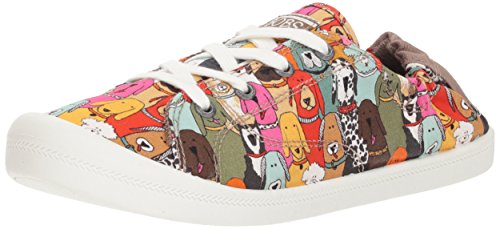 Skechers BOBS Women's Beach Bingo-Dog House Party Sneaker, Multi, 9.5 M US