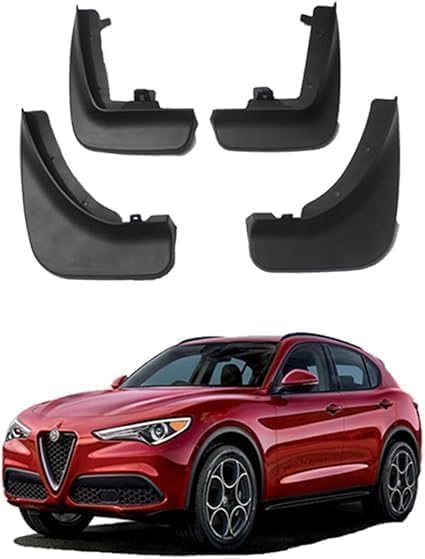 Bavettes Alfa Romeo Stelvio pare-boue durable contre éclaboussures